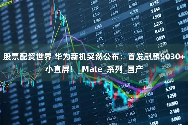 股票配资世界 华为新机突然公布：首发麒麟9030+小直屏！_Mate_系列_国产